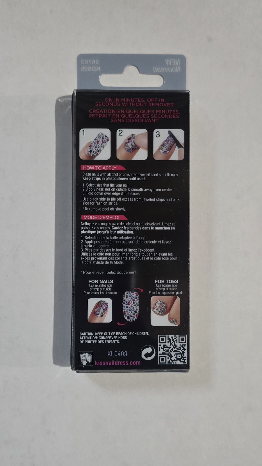 Kiss Nail Dress Fashion Nail Stickers- KDS05