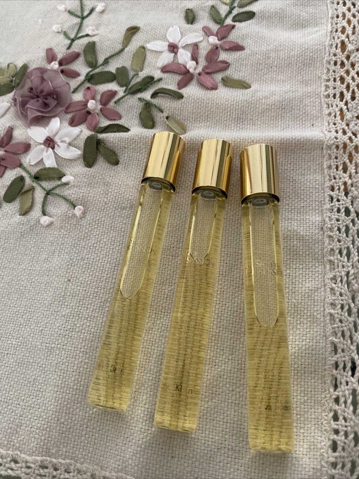 Calvin Klein Secret Obsession EDP Women Lot 3 X 0.33 0Z 10 ml Roll-On￼