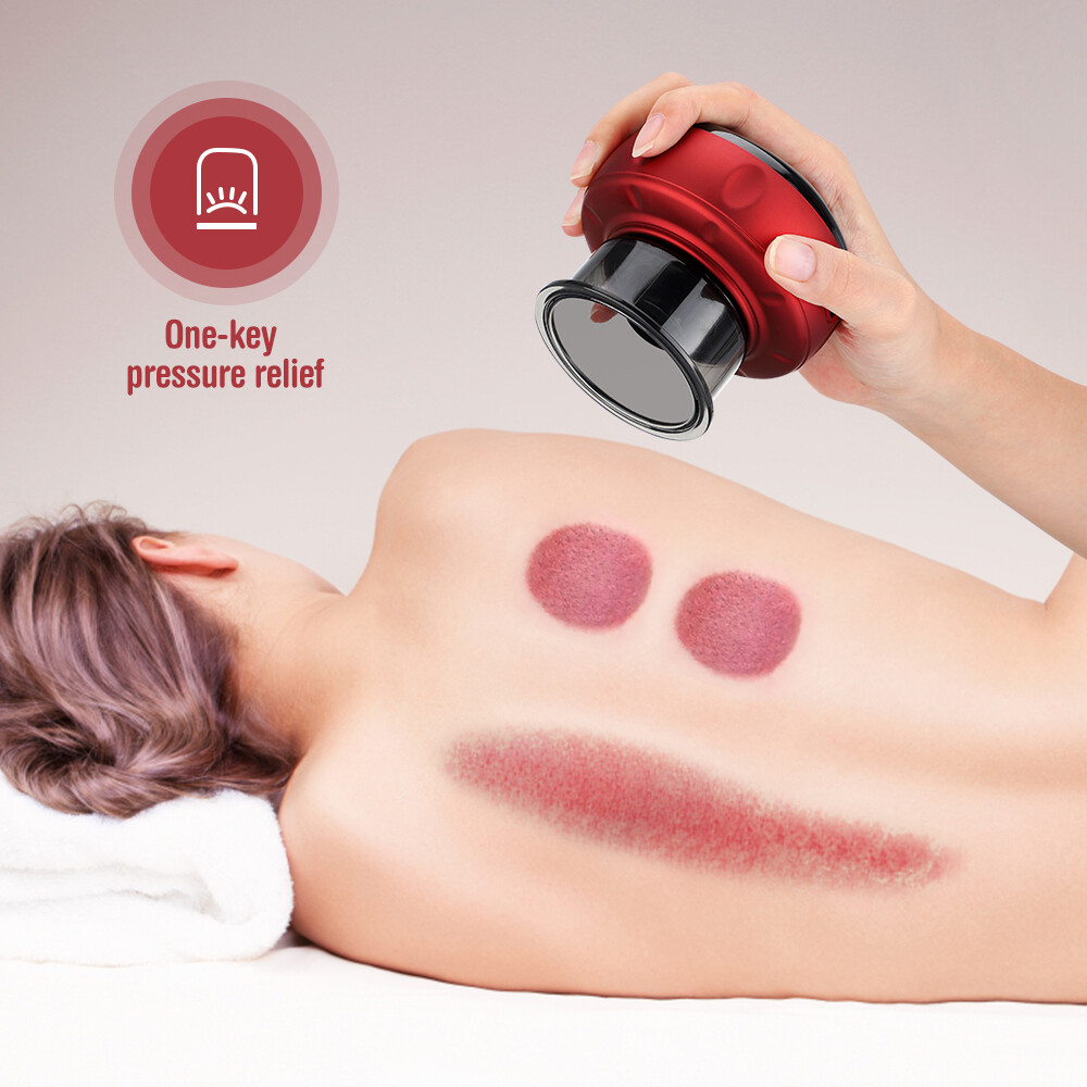 Electric Cupping Therapy Set with Red Light Smart Cupping Gua Sha Massage Device