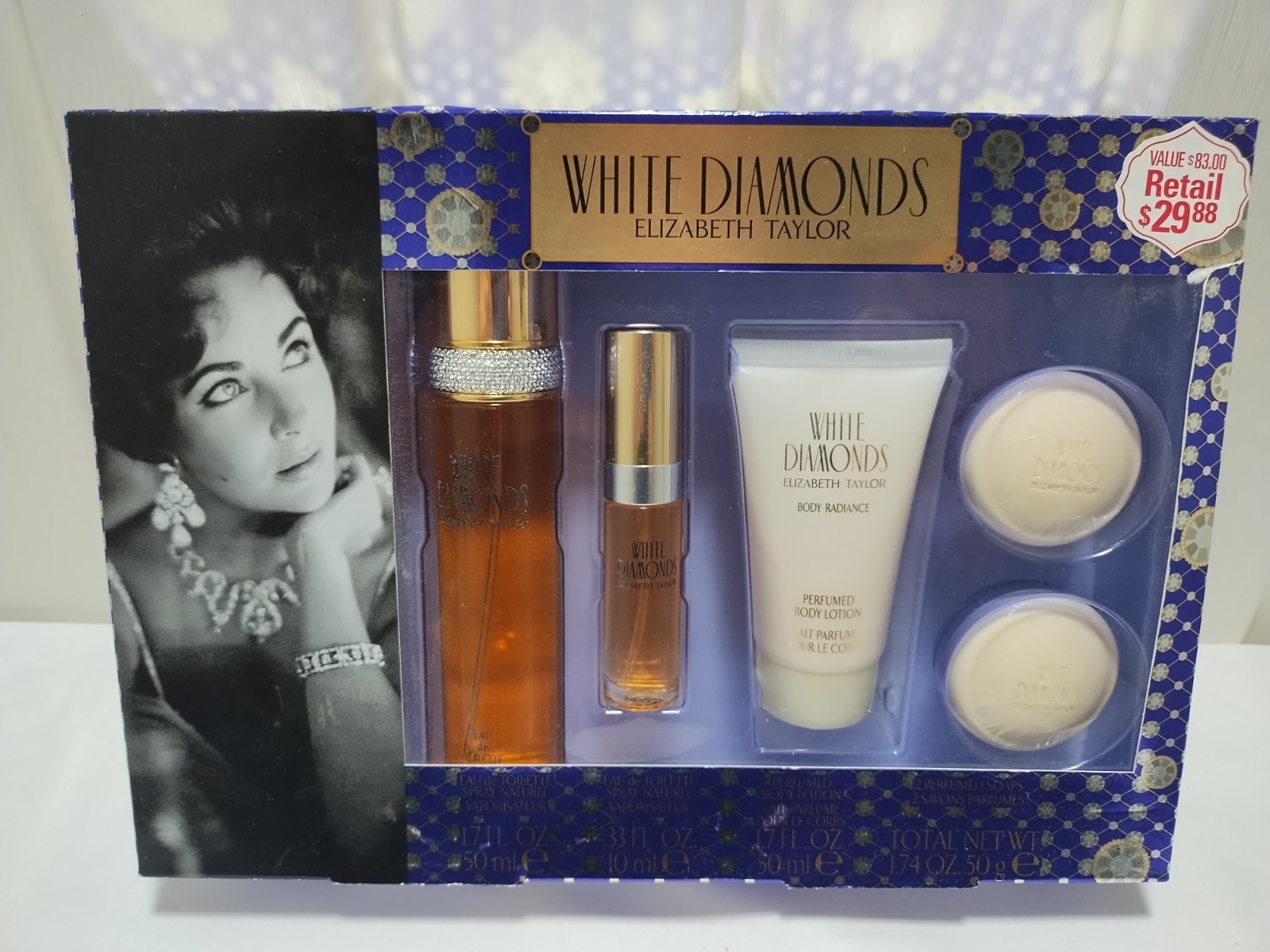 White Diamonds Perfume Set Elizabeth Taylor 6 Piece Set Perfume Lotion Soap