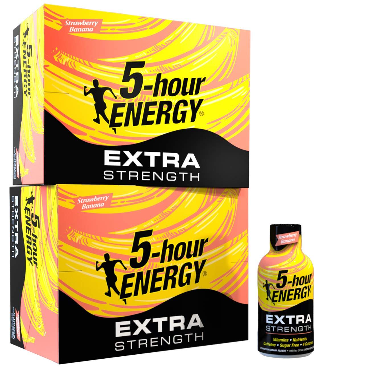 5-Hour Energy¬® Shot, Extra Strength, Strawberry Banana, 1.93 Ounce, 12 Count