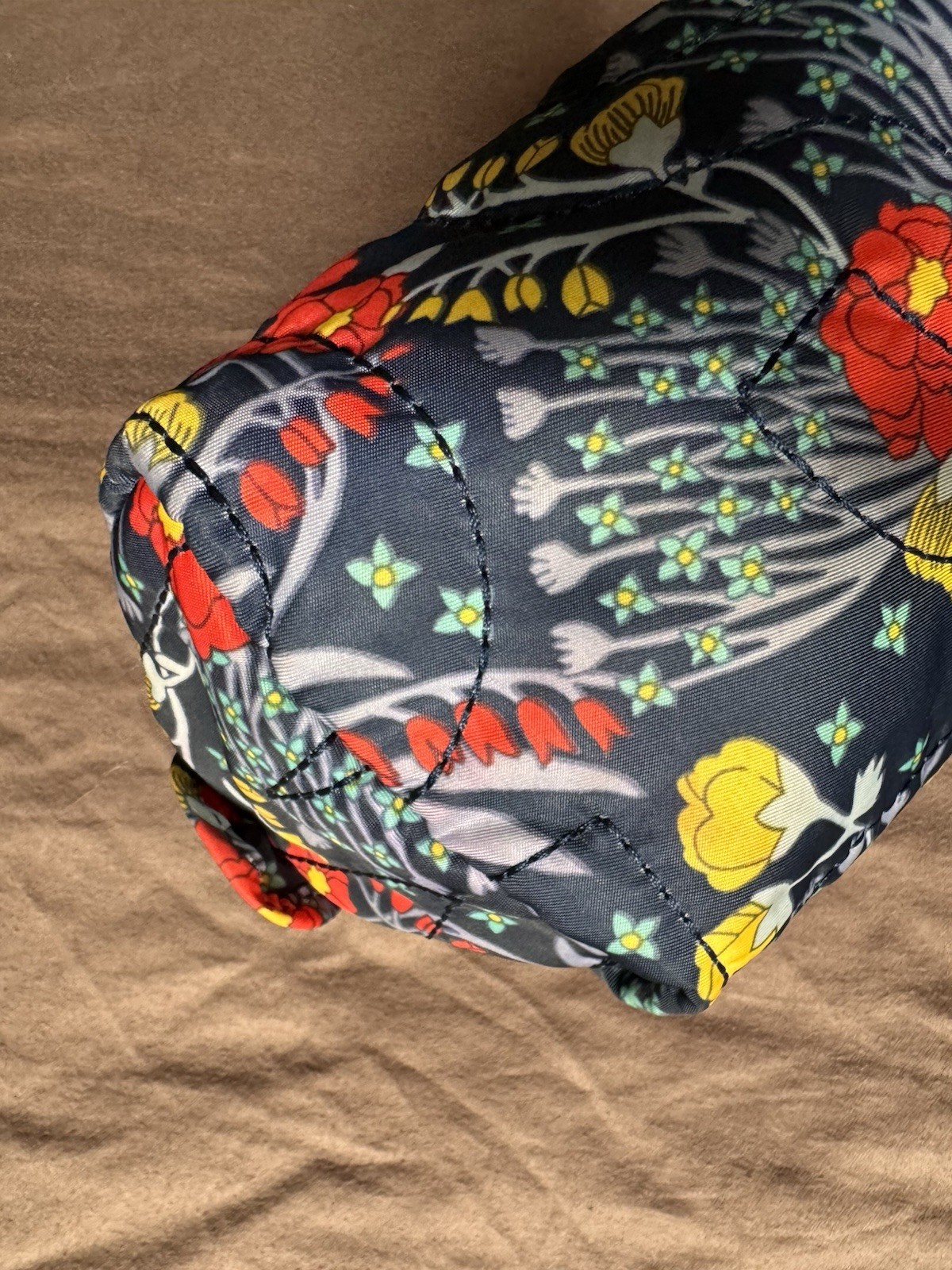 Marc By Marc Jacobs Square Polyester Cosmetic Makeup Tolietry Bag Pouch Floral