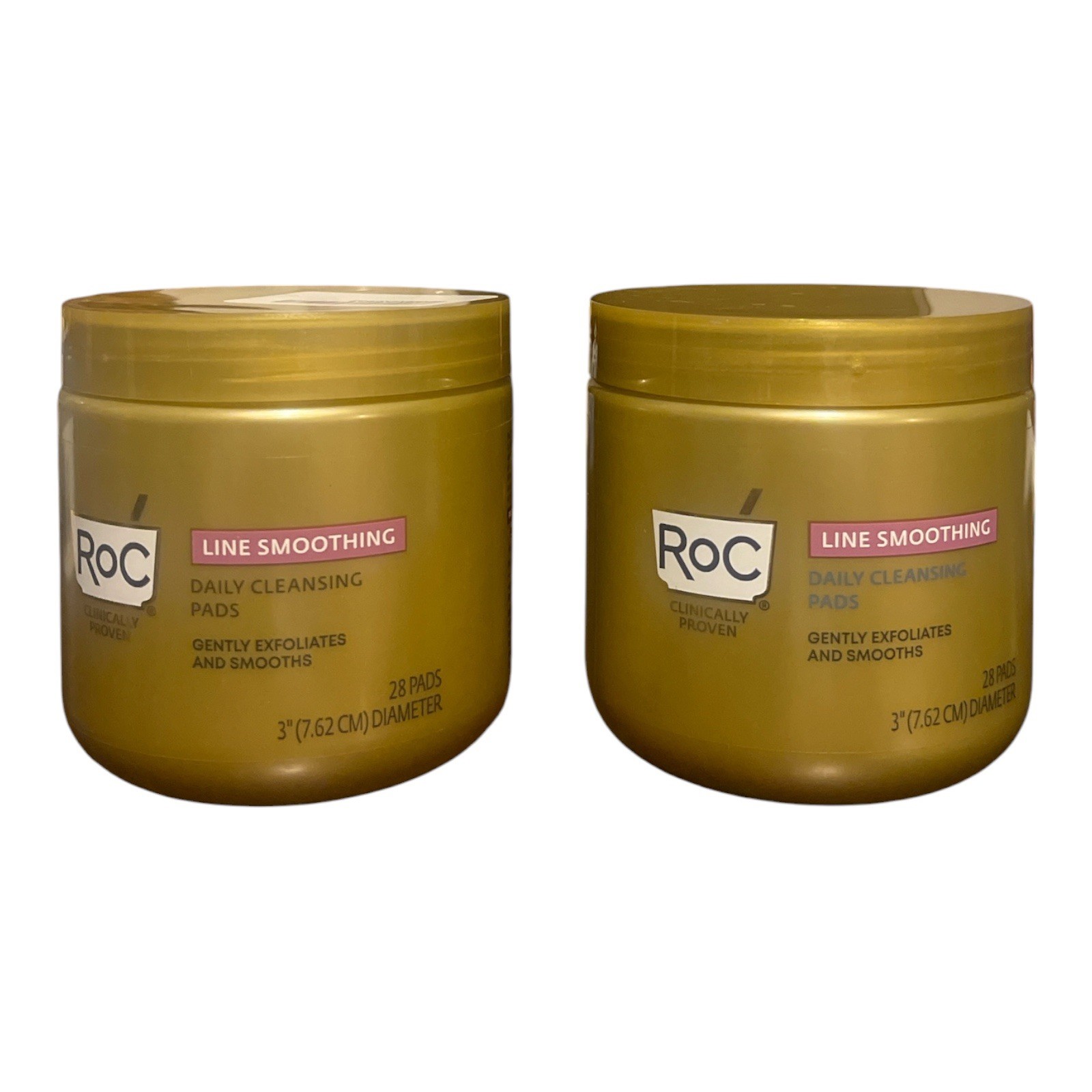 RoC Line Smoothing Daily Cleansing Pads 28 Count Lot of 2 New