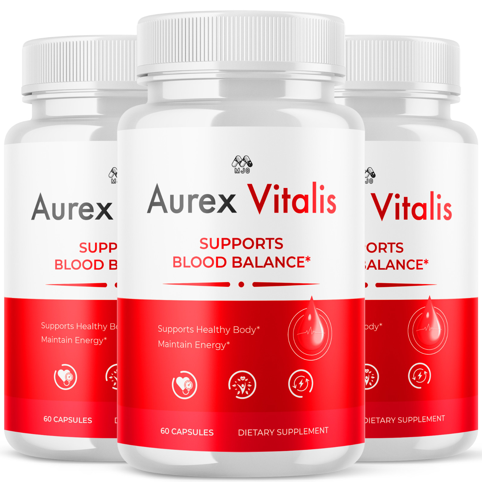 (3 Pack) Aurex Vitalis Advanced Support Blood Supplement AurexVitalis 180 Caps