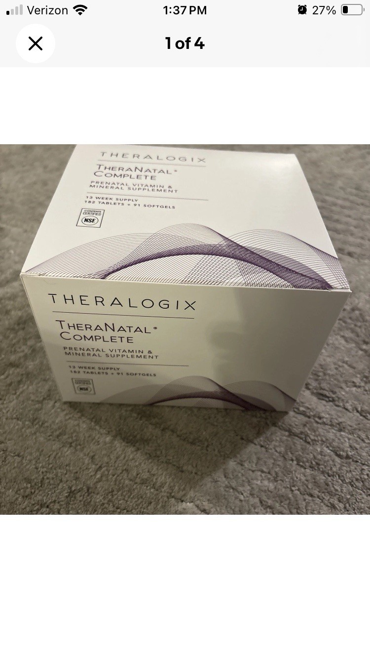 Theralogix TheraNatal Complete prenatal vitamin **56 Tabs Of Prenatal Tabs Only