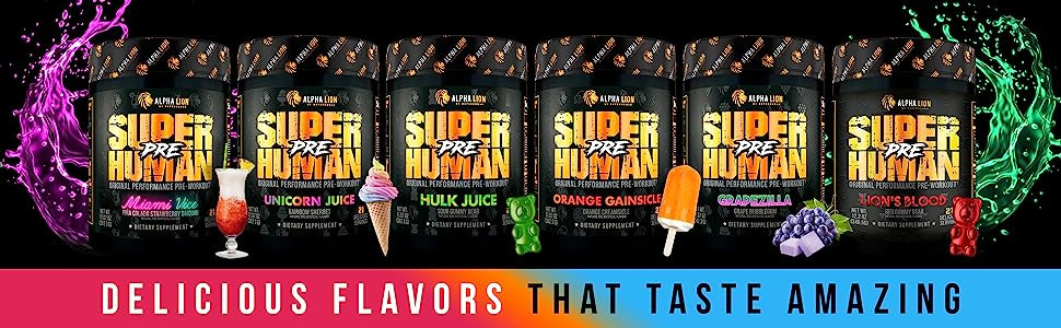 ALPHA LION SUPERHUMAN PRE Original Performance Pre-Workout 21 Servings