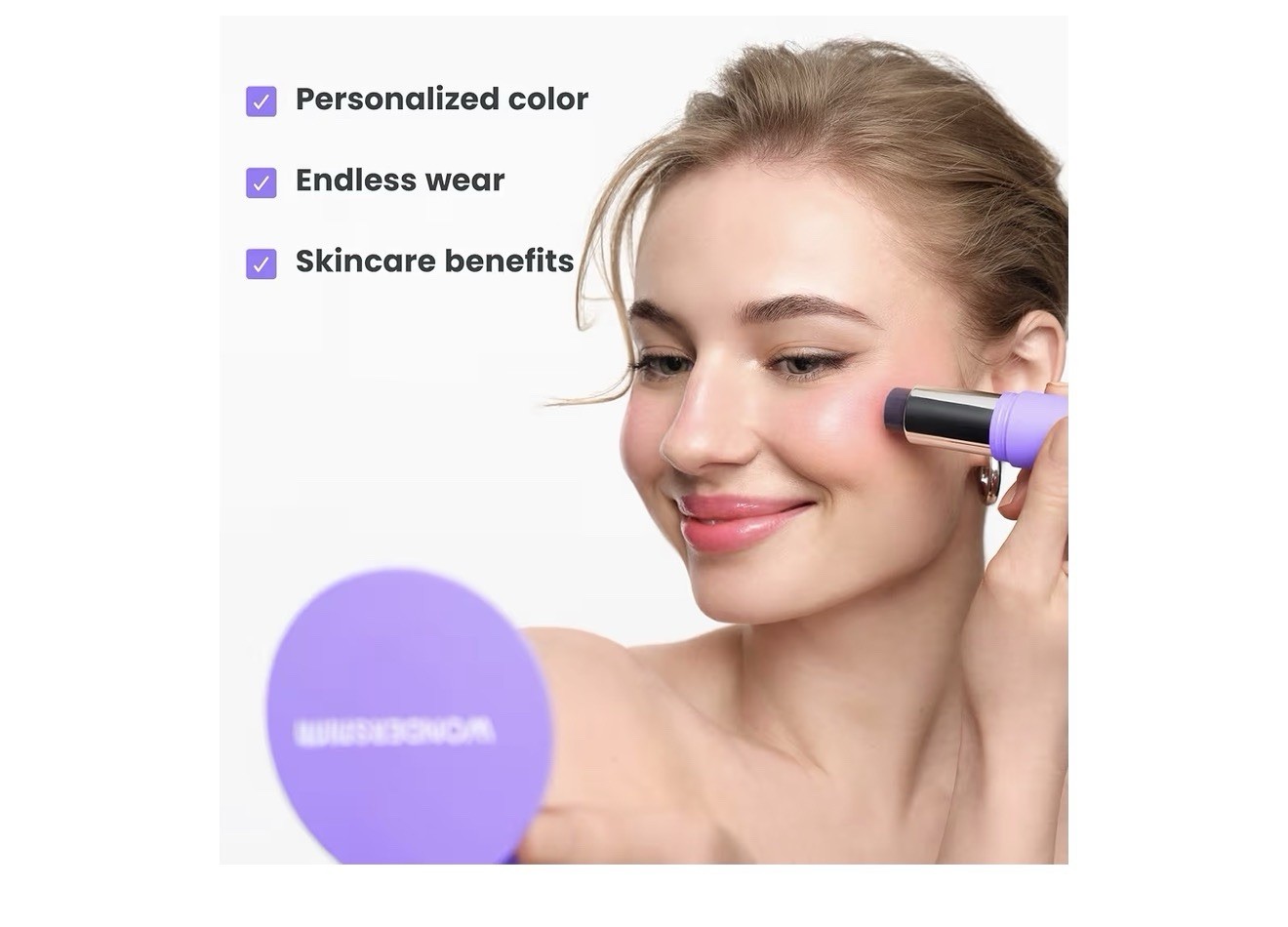 Wonder Beauty Cream Blush Stick Phlush Stick pH Adjusting Blush 8.4 g / 0.30 oz