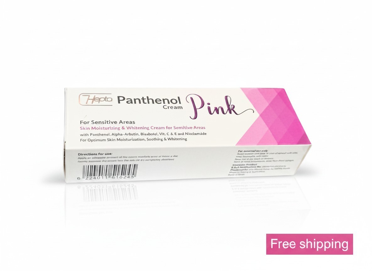 Hepta Panthenol Pink Cream 50g Pack of 3 Total 150g Skin Conditioning Lotion