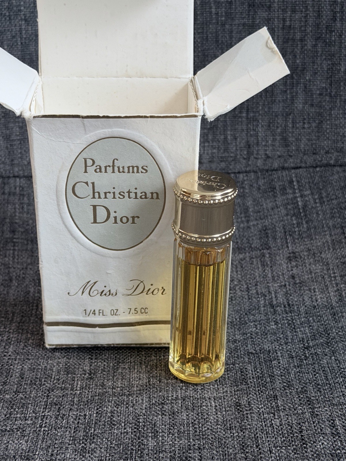 Vintage Christian Dior Miss Dior Parfum 1/4 oz 7.5cc Splash w/ Box France