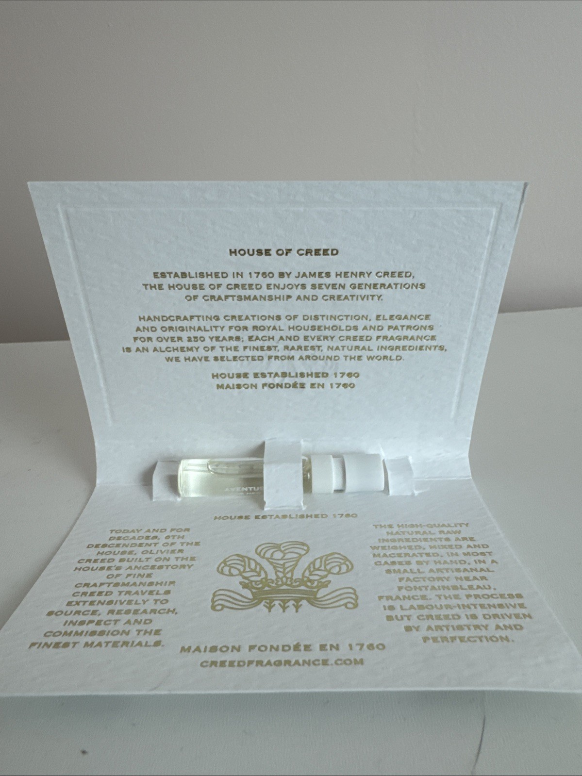 CREED AVENTUS FOR HER Eau de PARFUM .06fl oz/1.7ml Vial Spray Sample Size