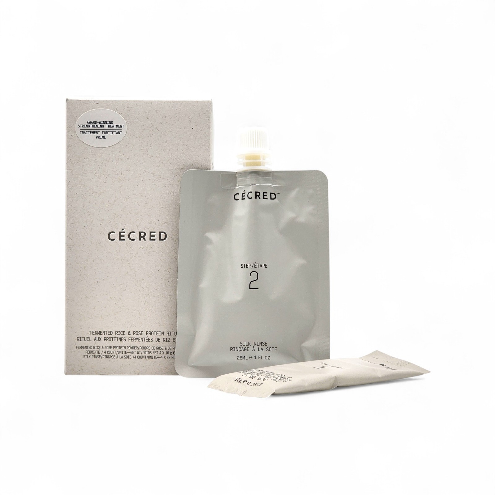 Cecred Fermented Rice & Rose Protein Ritual 2-Step Hair Strengthening Treatment