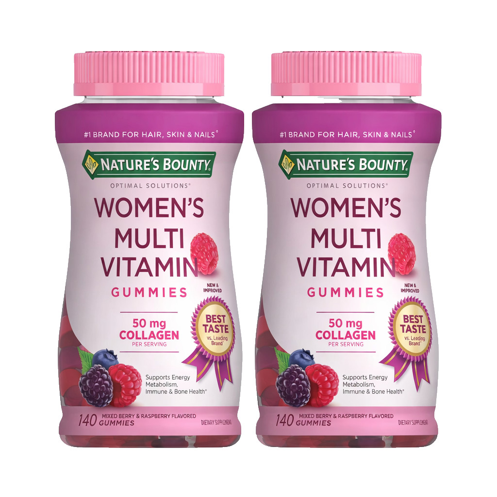 Nature’s Bounty Women’s Multivitamin Gummies 140 Ct 2 Pack Collagen