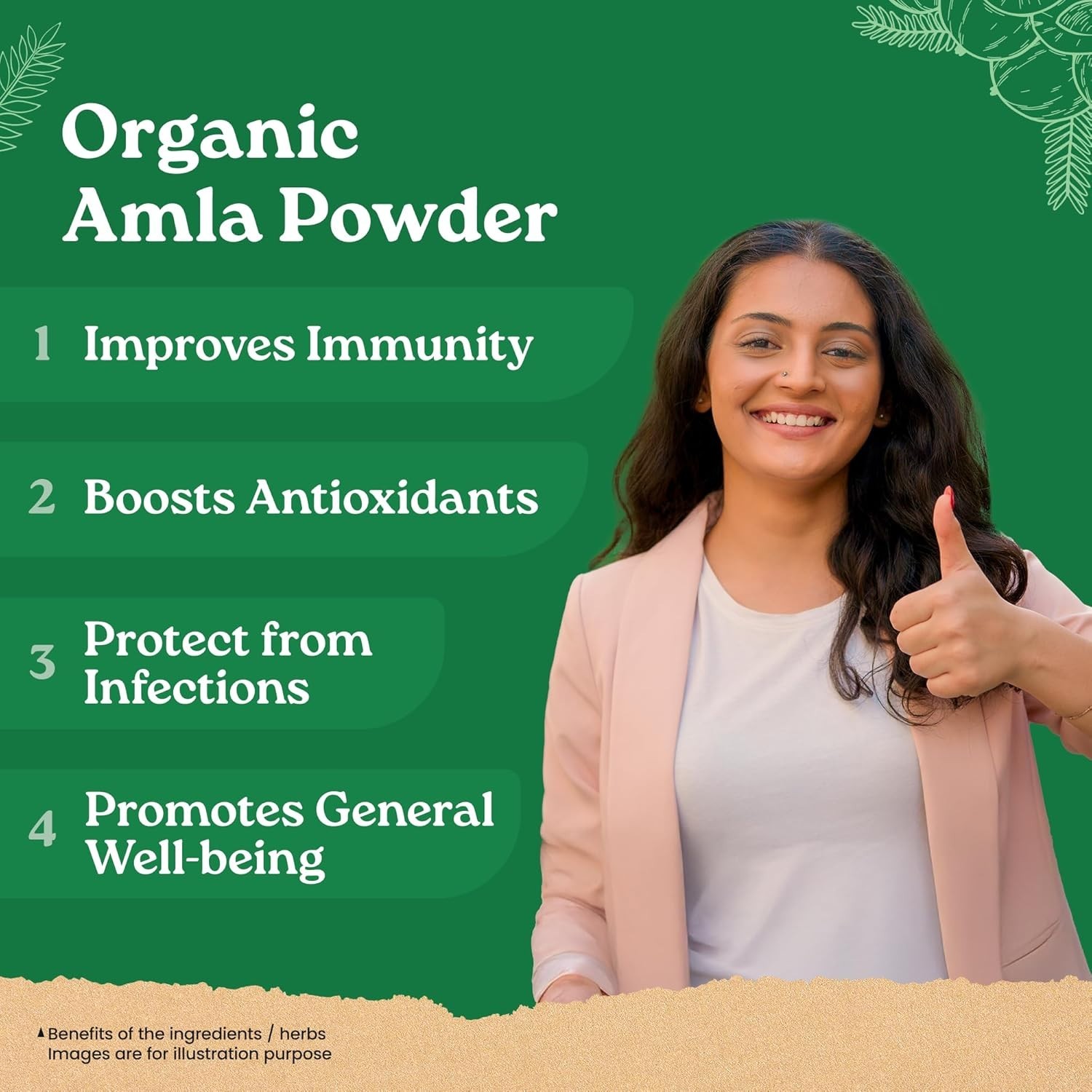 Organic India Amla Powder, 200g, Whole Hera, Improves Immunity, Boosts f/s