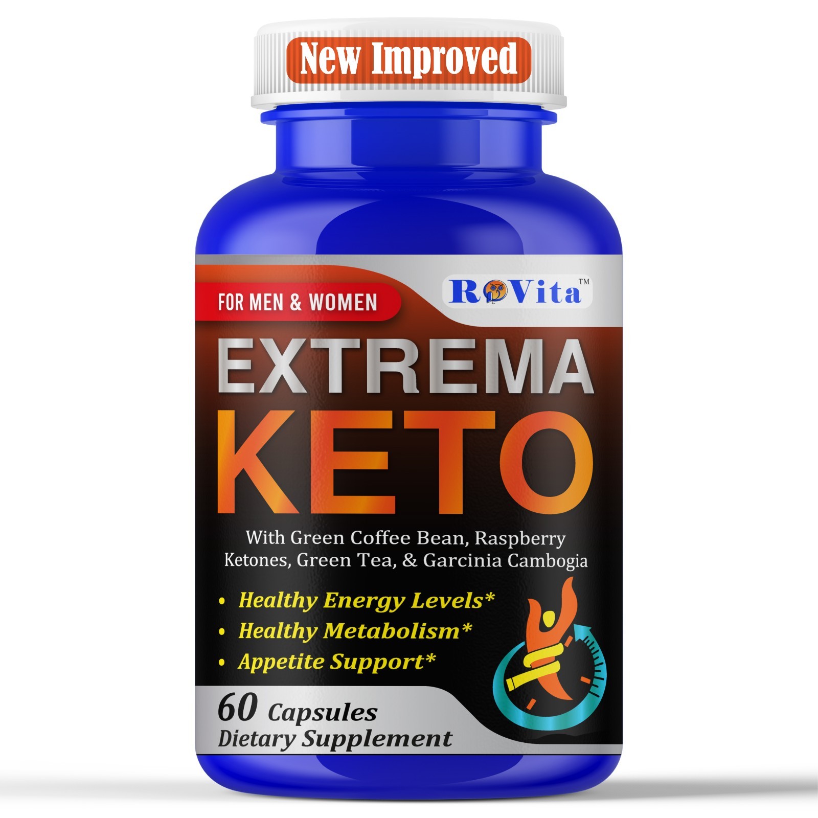 Keto Weight Management Supplement Energy Support Capsules Men Women 60Caps