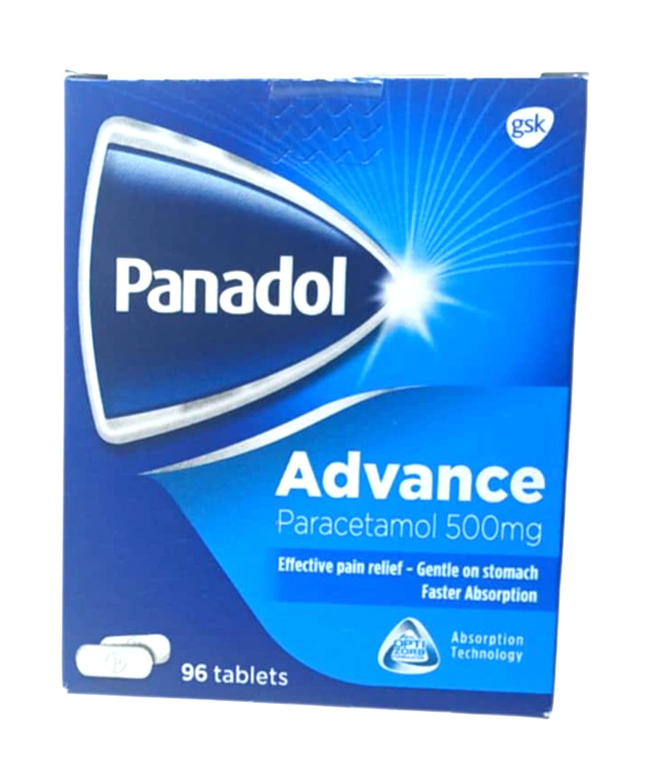 Panadol Advance, Effective Pain Relief, Gentle, Faster Absorbed – (96 Tablets)
