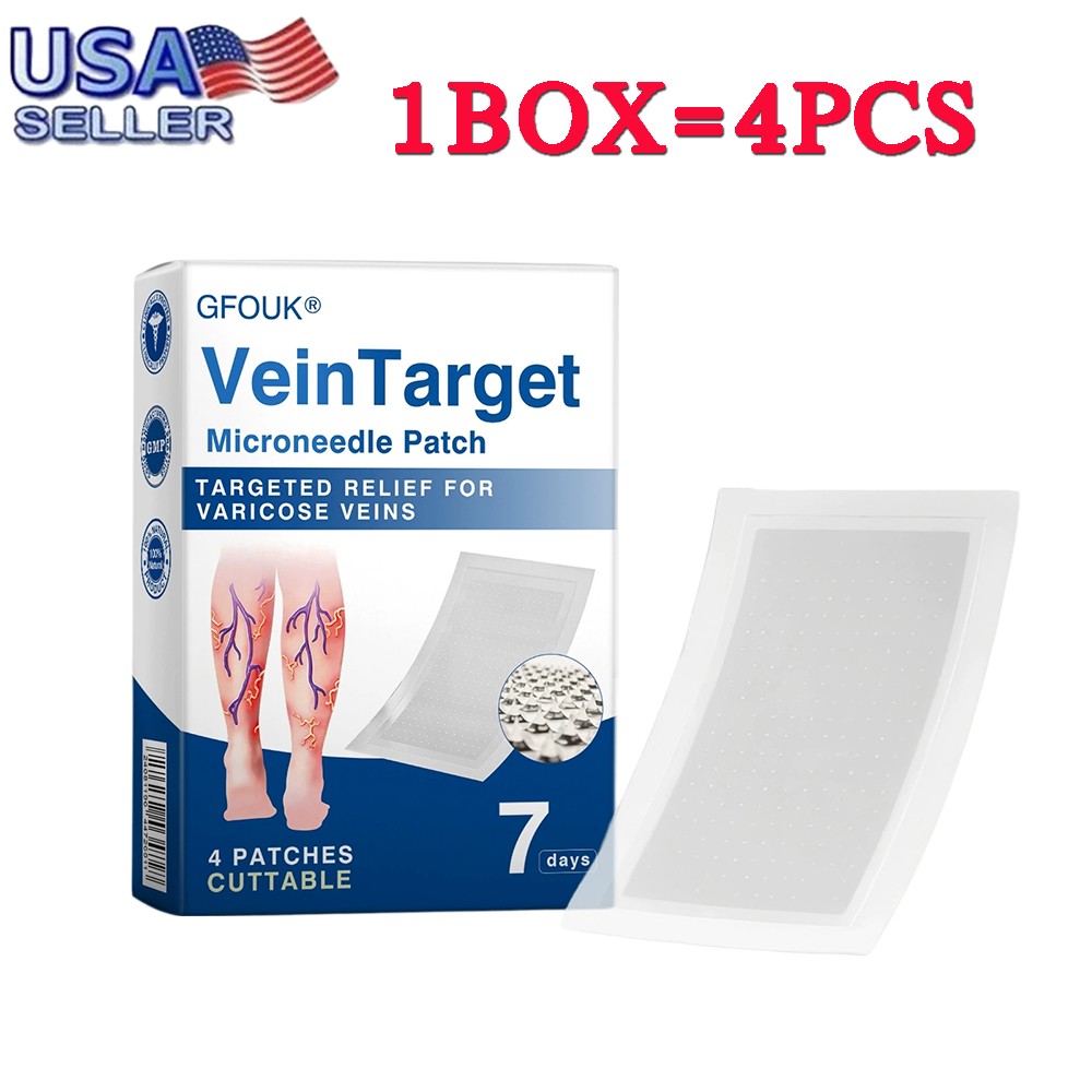4-20 Pcs Vein Target Microneedle Patch Advanced Legs Varicose Veins Treatment