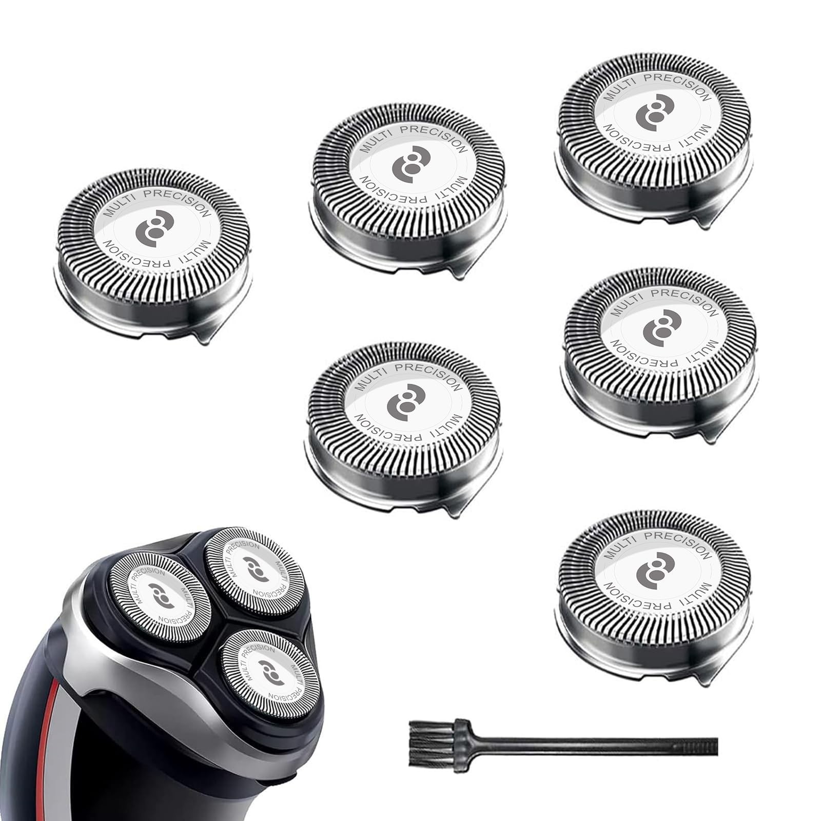 Replacement Heads for Philips Norelco Aquatec Shavers – 6 Pack, Compatible, High