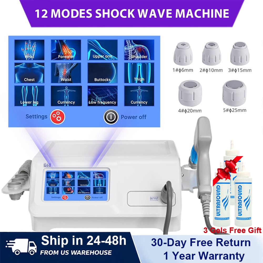 Kalecope 8 Bar ESWT Pneumatic ED Shockwave Therapy Machine for Body Pain Relief