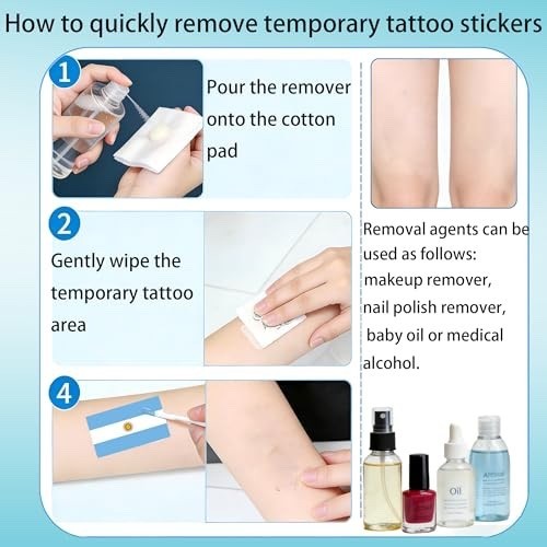 FIFA World Cup National Countries Flags Temporary Tattoo Face & Body Stickers