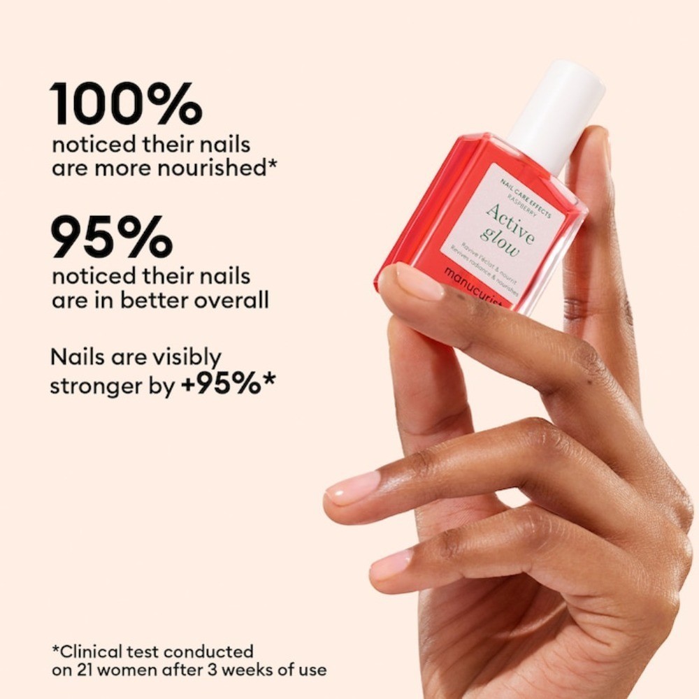 Manucurist Authentic Raspberry Nourishing Treatment Nail Polish 0.5 oz/15 mL