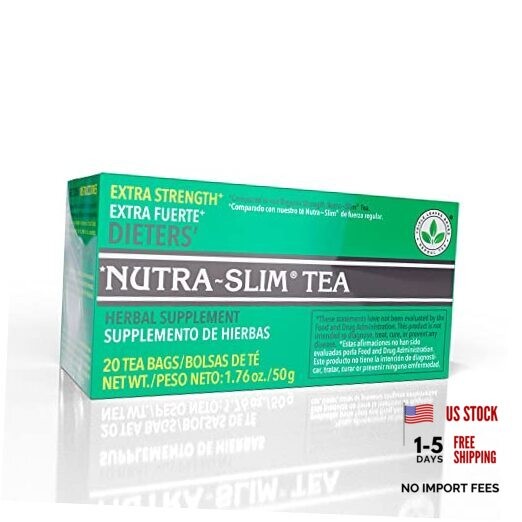 Nutra-Slim Tea (20 Tea Bags), Extra Strength Dieters’ Tea