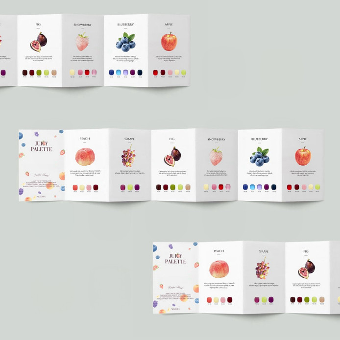 NEKOGEL Juicy Palette Syrup Gel Strawberry Collection Soak Off Nail Gel K-Beauty
