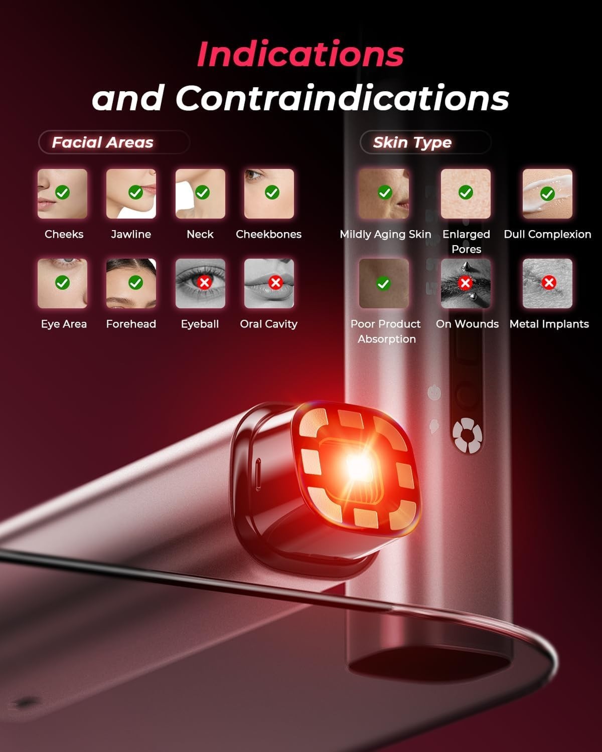 Microcurrent Facial Device – 5-in-1 Skin Tightening & Lifting Facial Machine