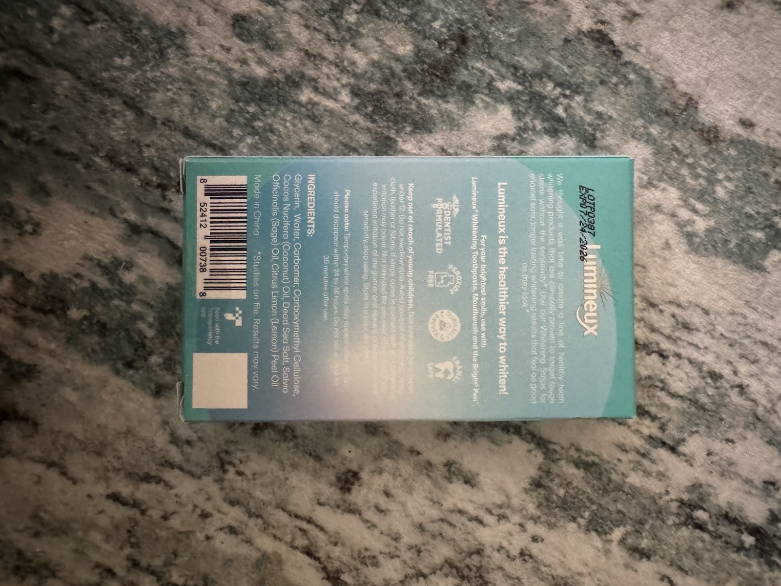 Lumineux Enamel Safe, No Sensitivity, Nontoxic Whitening Strips