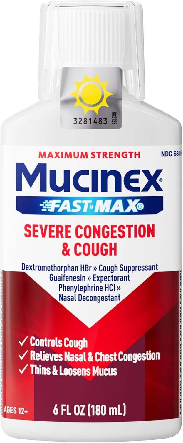 Mucinex Fast-Max Cough & Congestion Relief Maximum Strength 6 fl oz