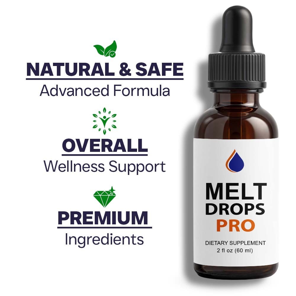 (3 Pack) Melt Drops Pro for Weight Loss – Premium Fat Burning Support Formula