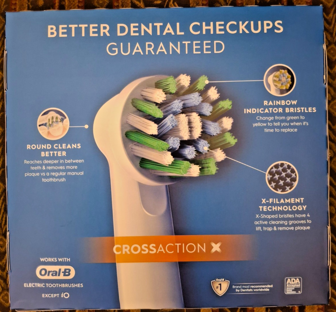 Oral-B Cross Action X – Replacement Brush Heads- 26 Count (look at pictures)