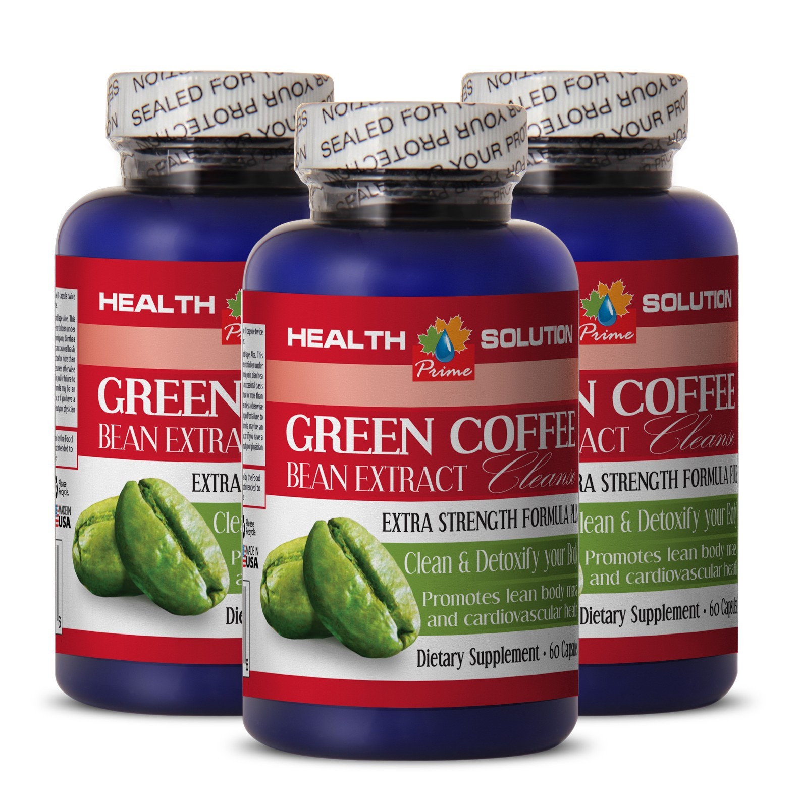 GREEN COFFE BEAN EXTRACT CLEANSE – Lose Weight Fast – Fat Burner For Women 3 Bot