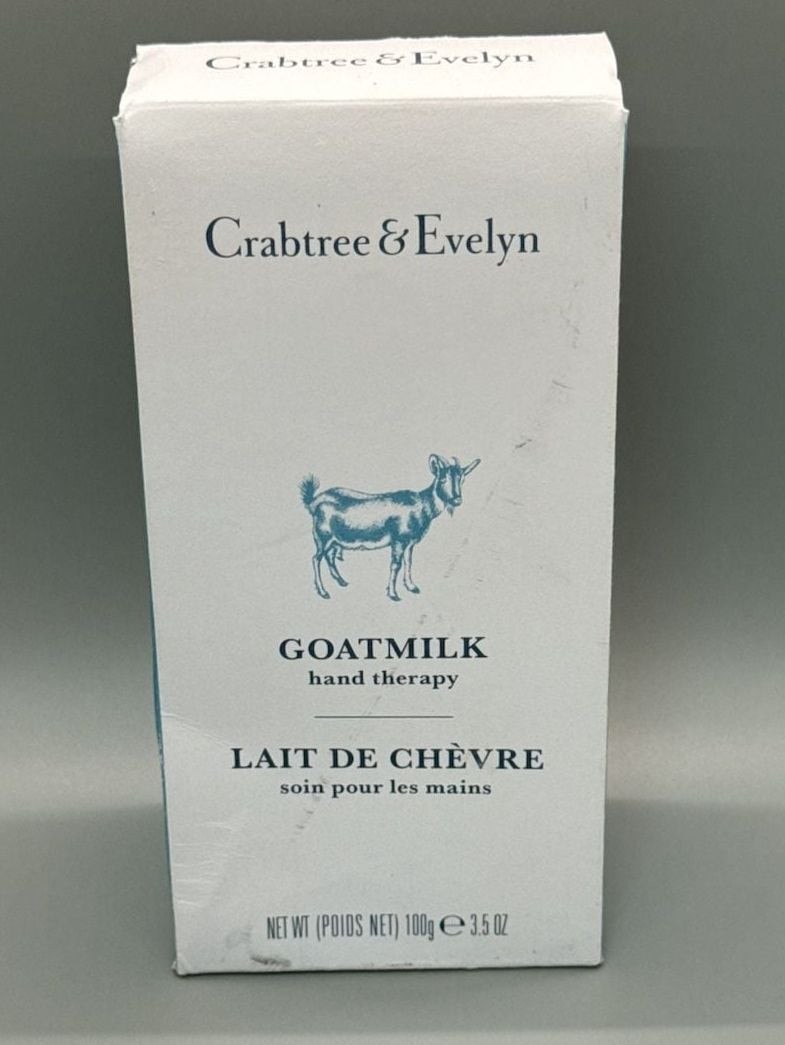 NEW Crabtree & Evelyn Goatmilk Hand Therapy Hand Cream 3.5oz 100g Made in Canada
