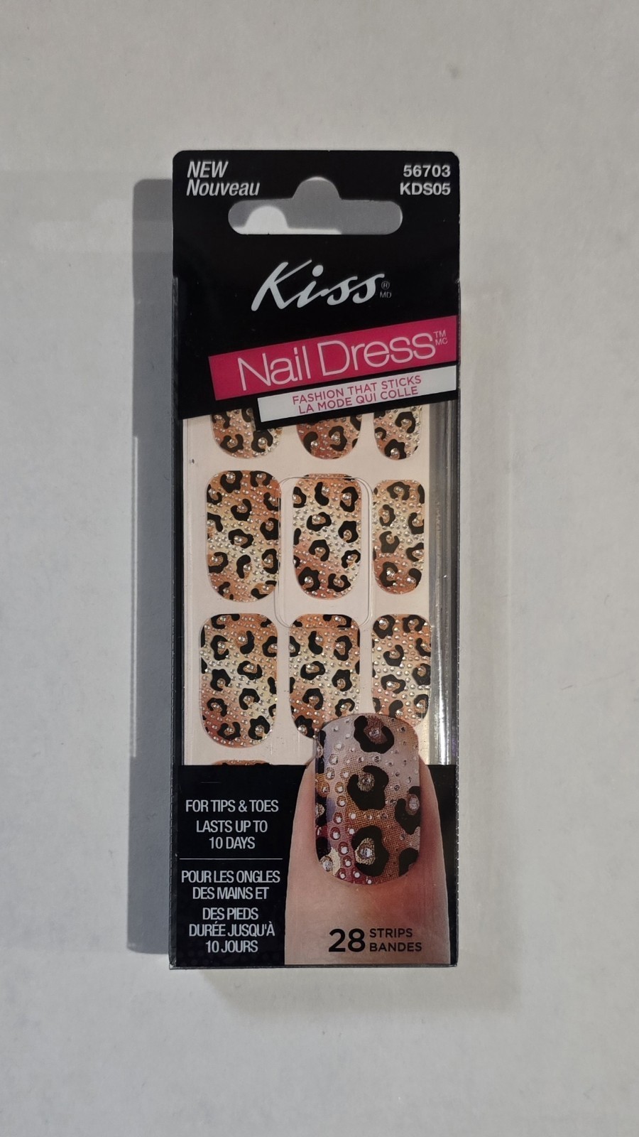 Kiss Nail Dress Fashion Nail Stickers- KDS05