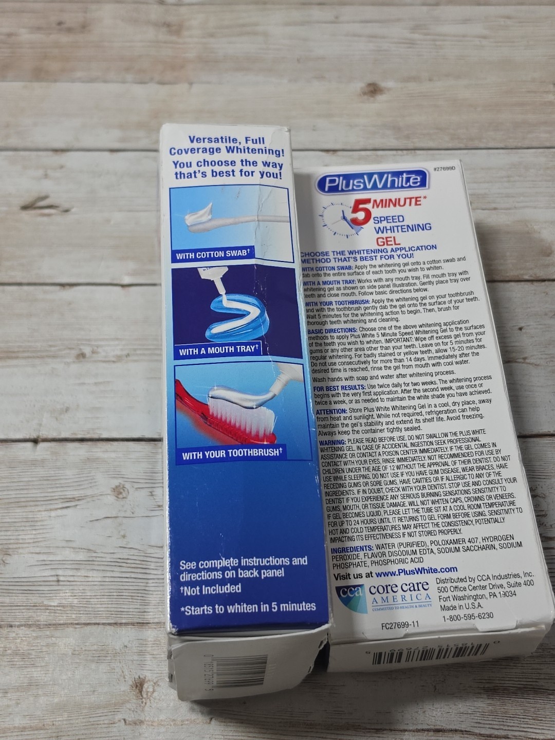 Plus White 5 Minute Premier Speed Whitening Gel Fast Gentle Enamel Lot Of 2