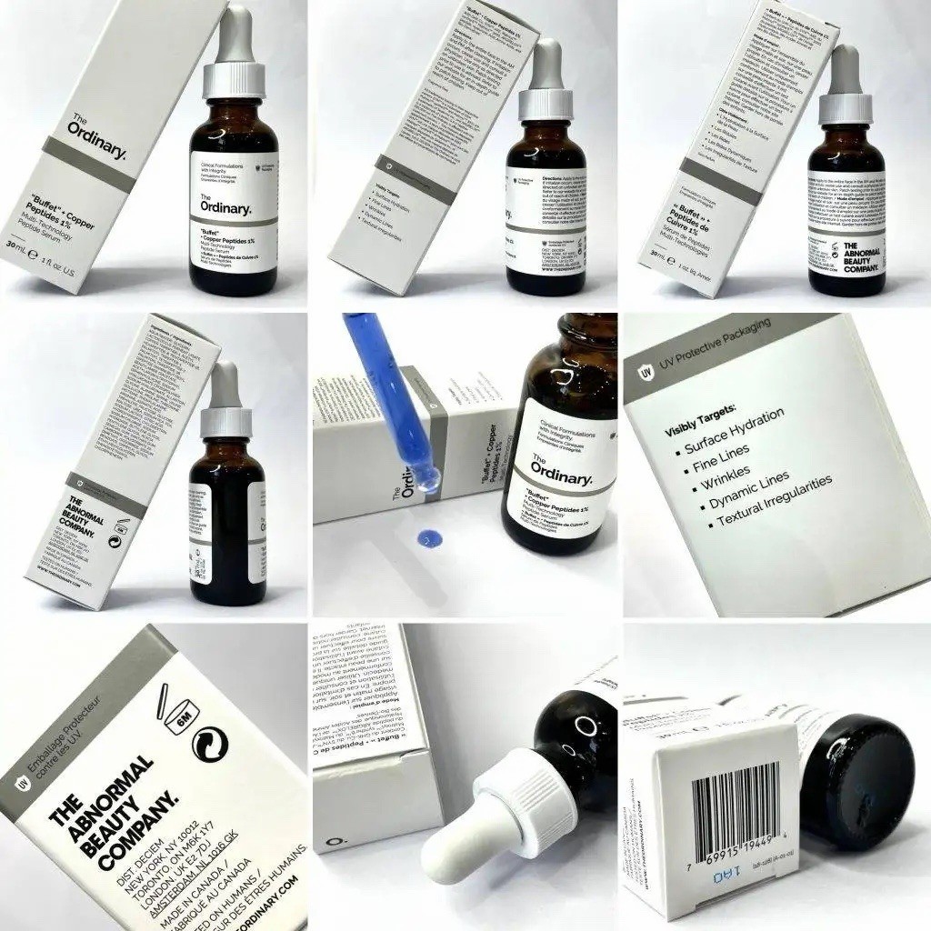 NEW 2 PACKS The Ordinary “Buffet” + Copper Peptides 1% Serum SEALED – 2x 1 Fl Oz