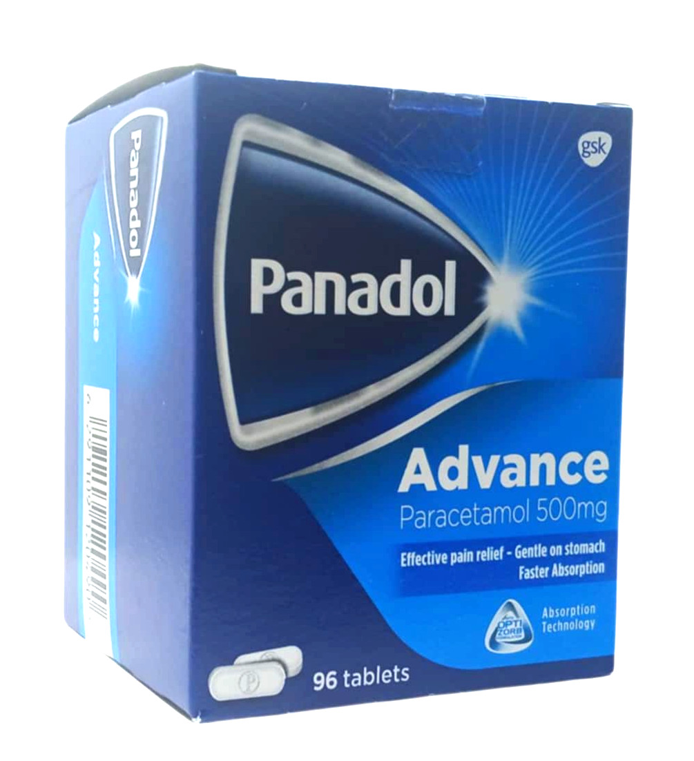 Panadol Advance, Effective Pain Relief, Gentle, Faster Absorbed – (96 Tablets)