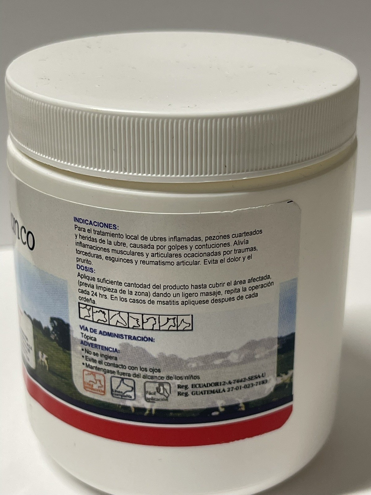White Ointment / Bálsamo Blanco de la vaca 240 gramos