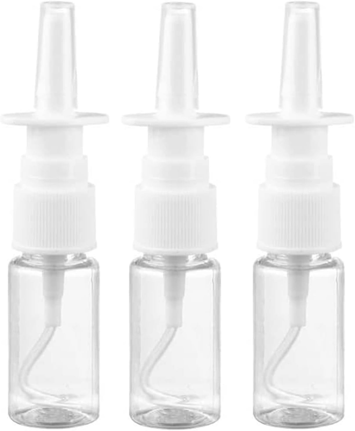 3Pcs 10ml Empty Nasal Spray Bottle Refillable Mist Saline Essential Oil Use