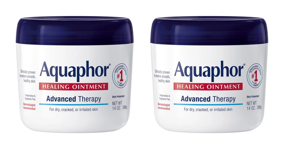 Pack 2 Aquaphor Healing Ointment Advanced Therapy, Skin Protectant, 14 Oz, 04/26