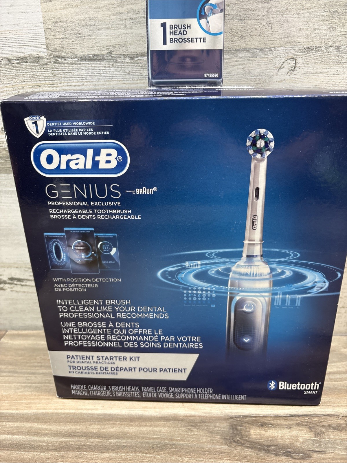 NEW SEALED Oral-B Genius Electric Toothbrush Patient Starter Kit Bluetooth