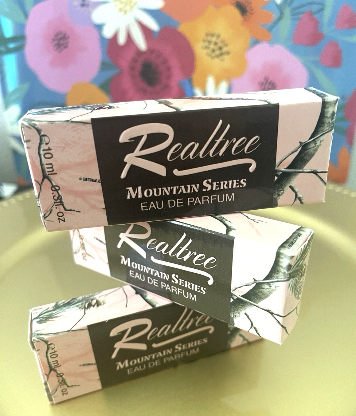 Realtree Mountain Series Eau de Parfum Spray Travel Size 10 ml /0.3 fl oz X3