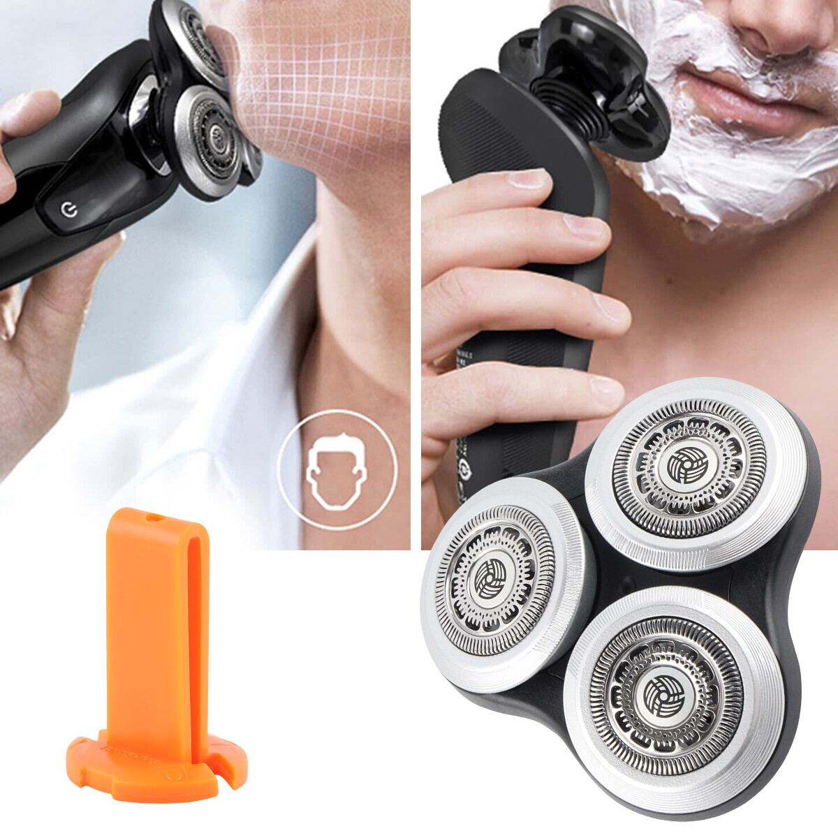 SH90 Replacement Heads (with Whole Base) for Series 9000 RQ12 Shavers