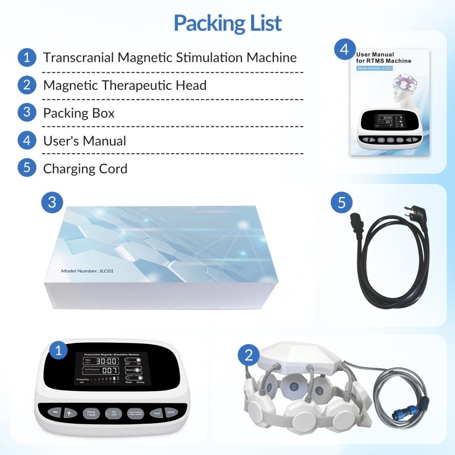 Dual-Intensity rTMS Machine (Weak/Strong Field) for Treatment & Relaxation