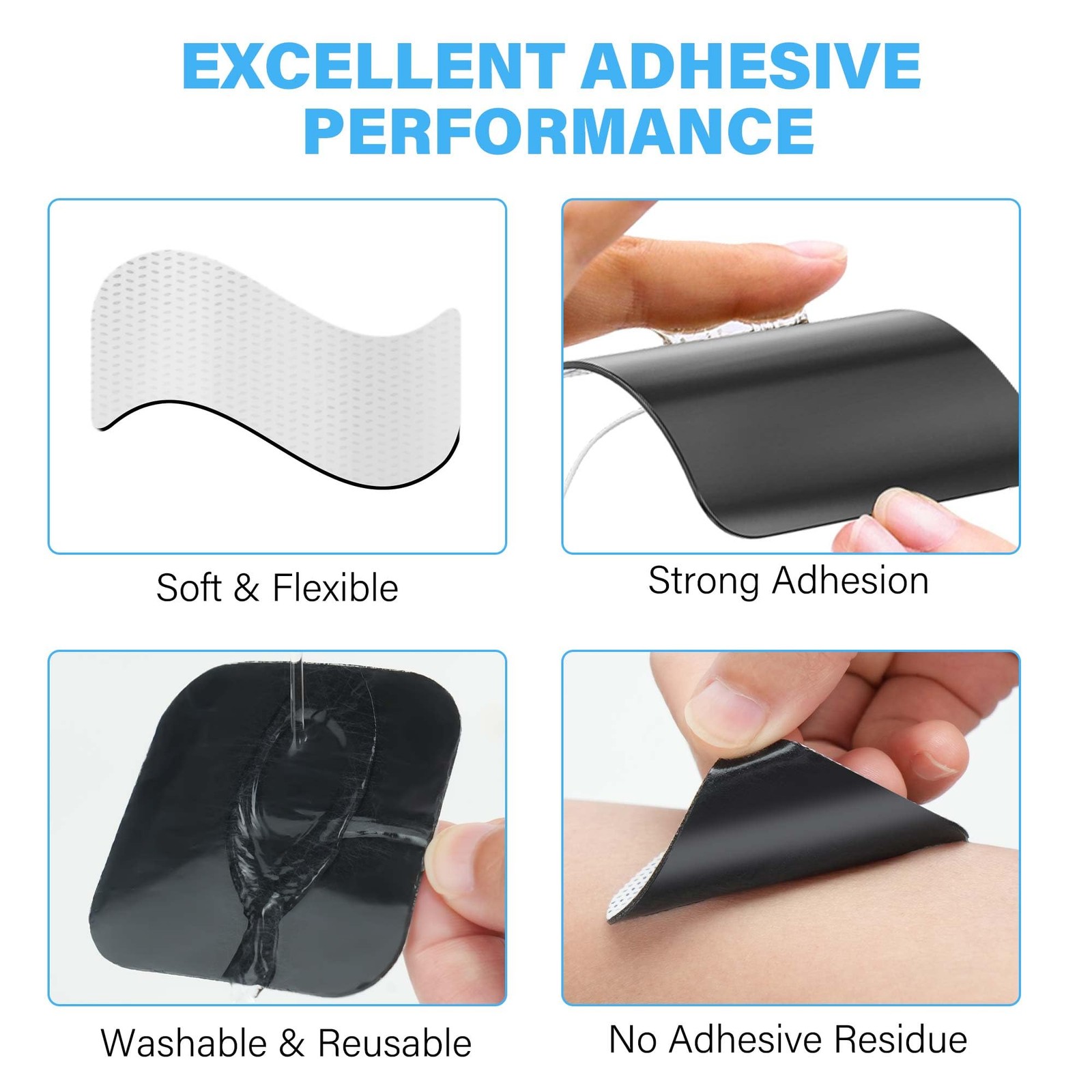 TENS Unit Replacement Pads Assorted Sizes, 20PCS Self-Adhesive Electrode Pads…