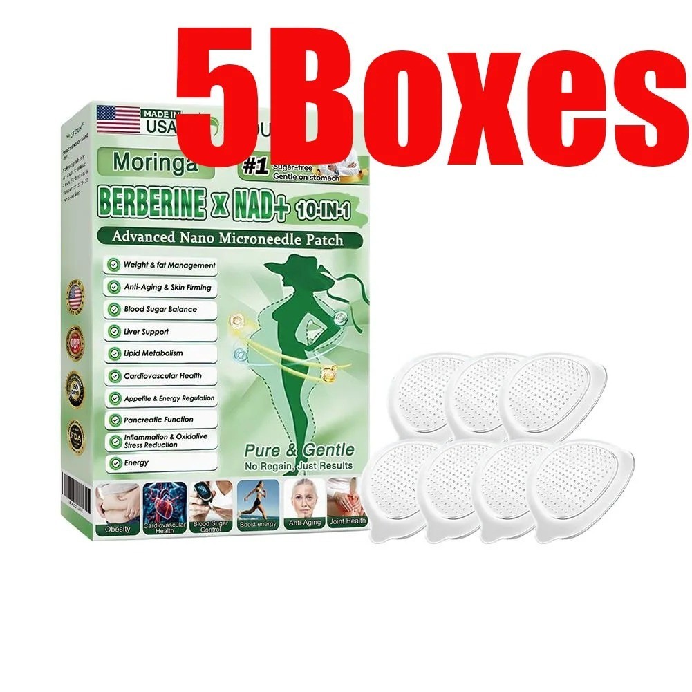 Moringa Berberine x NAD+ 10-in-1 Advanced Nano Microneedle Patch Weight Loss