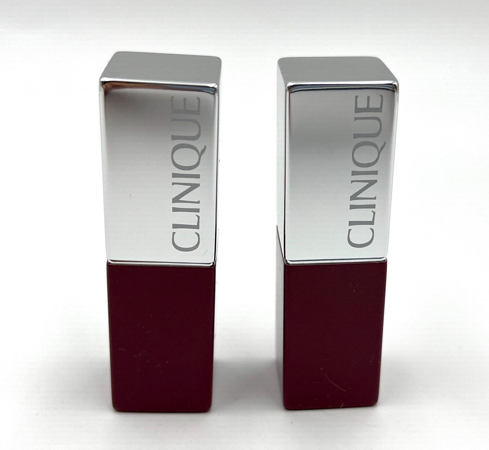 Lot of 2: Clinique LIP Color Lipstick – 13 Love Pop ~ Full Size ~ Unbox