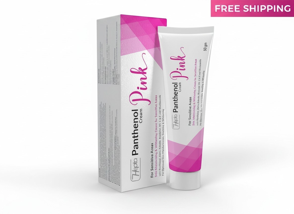 Hepta Panthenol Pink Cream 50g Pack of 3 Total 150g Skin Conditioning Lotion