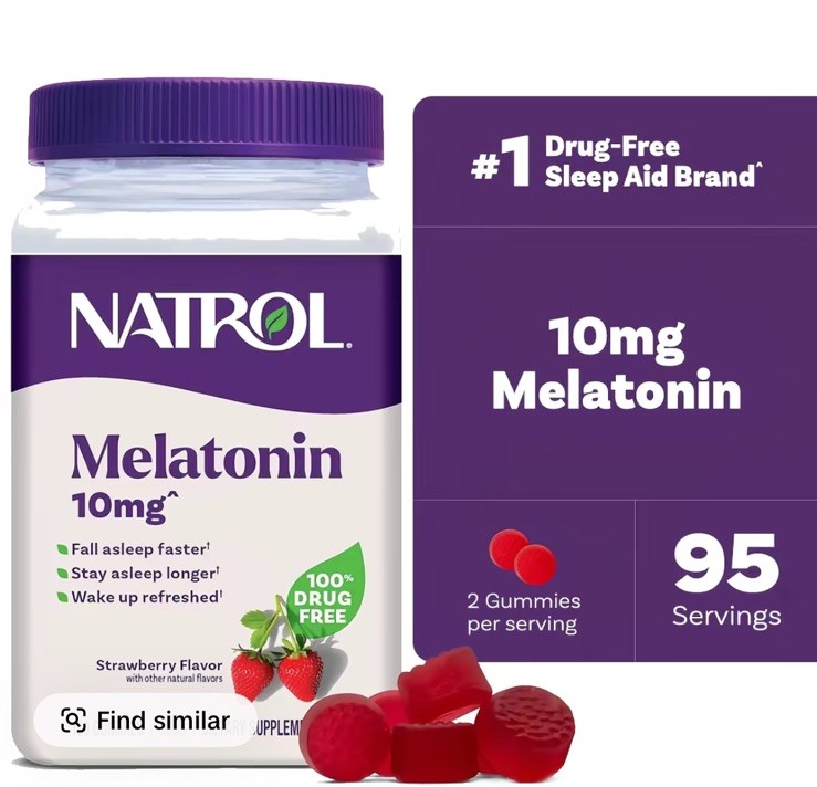 Natrol Melatonin 10 Mg Strawberry Flavor – 60, 90 & 140 Gummies *LIMITED*