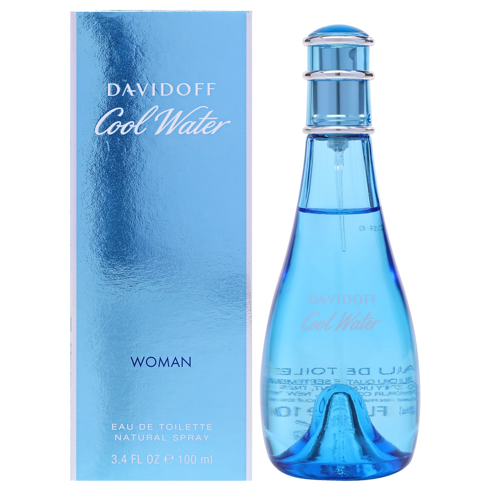 Cool Water by Davidoff for Women – 3.4 oz EDT Spray